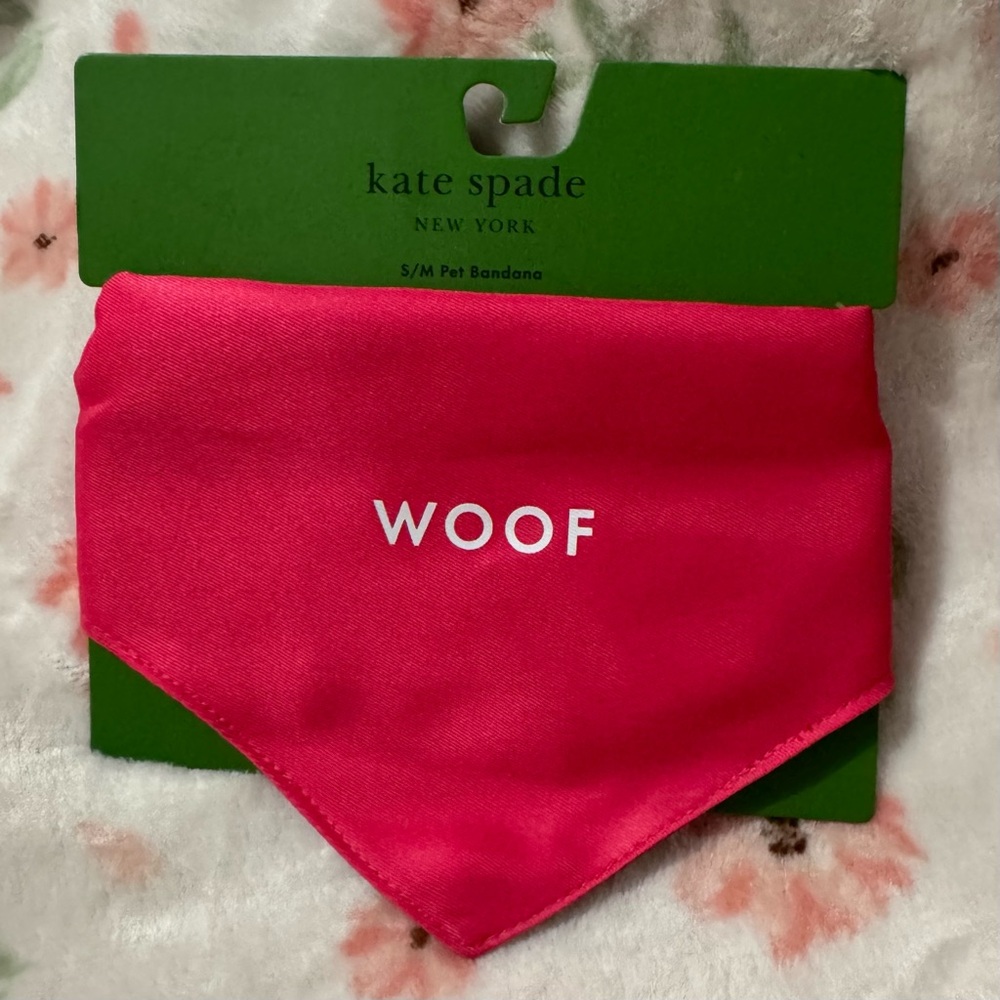 Kate Spade Irreversible Red/Pink Pet Bandana